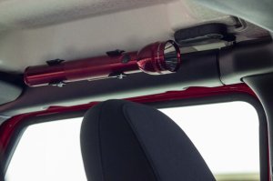 Jeep Wrangler Unlimited Flashlight Mount - Front - Fishbone Offroad - Roll Bar - Black - `18-`27 Jeep Wrangler Unlimited Flashlight Mount - Front - Fishbone Offroad - Roll Bar - Black - `18-`27